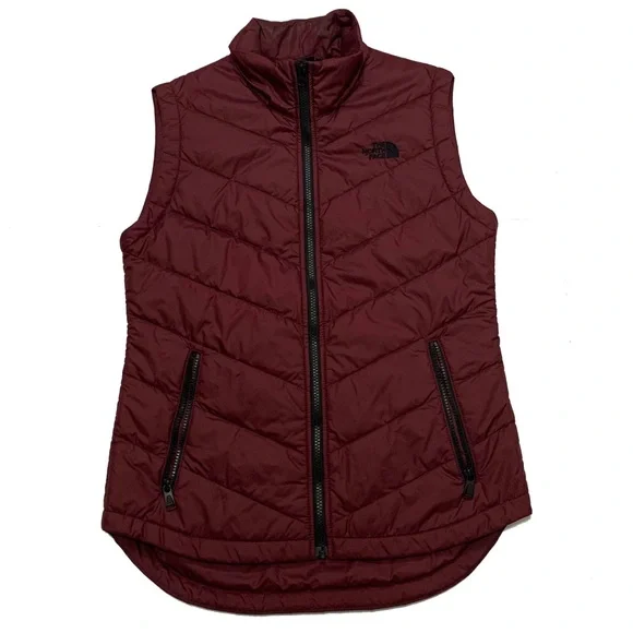 The North Face Women's Burgundy down vest - Picture 1 of 6